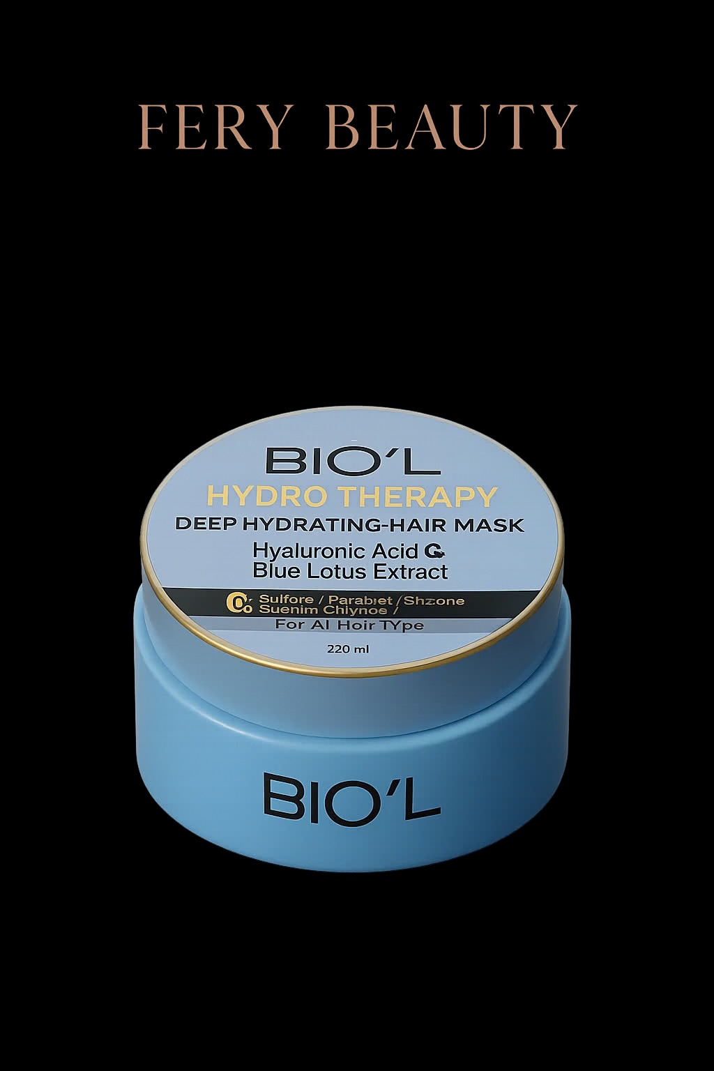 ماسک موی آبرسان بیول با هیالورونیک اسید و عصاره گل نیلوفر آبی ۲۲۰ میلی لیتر